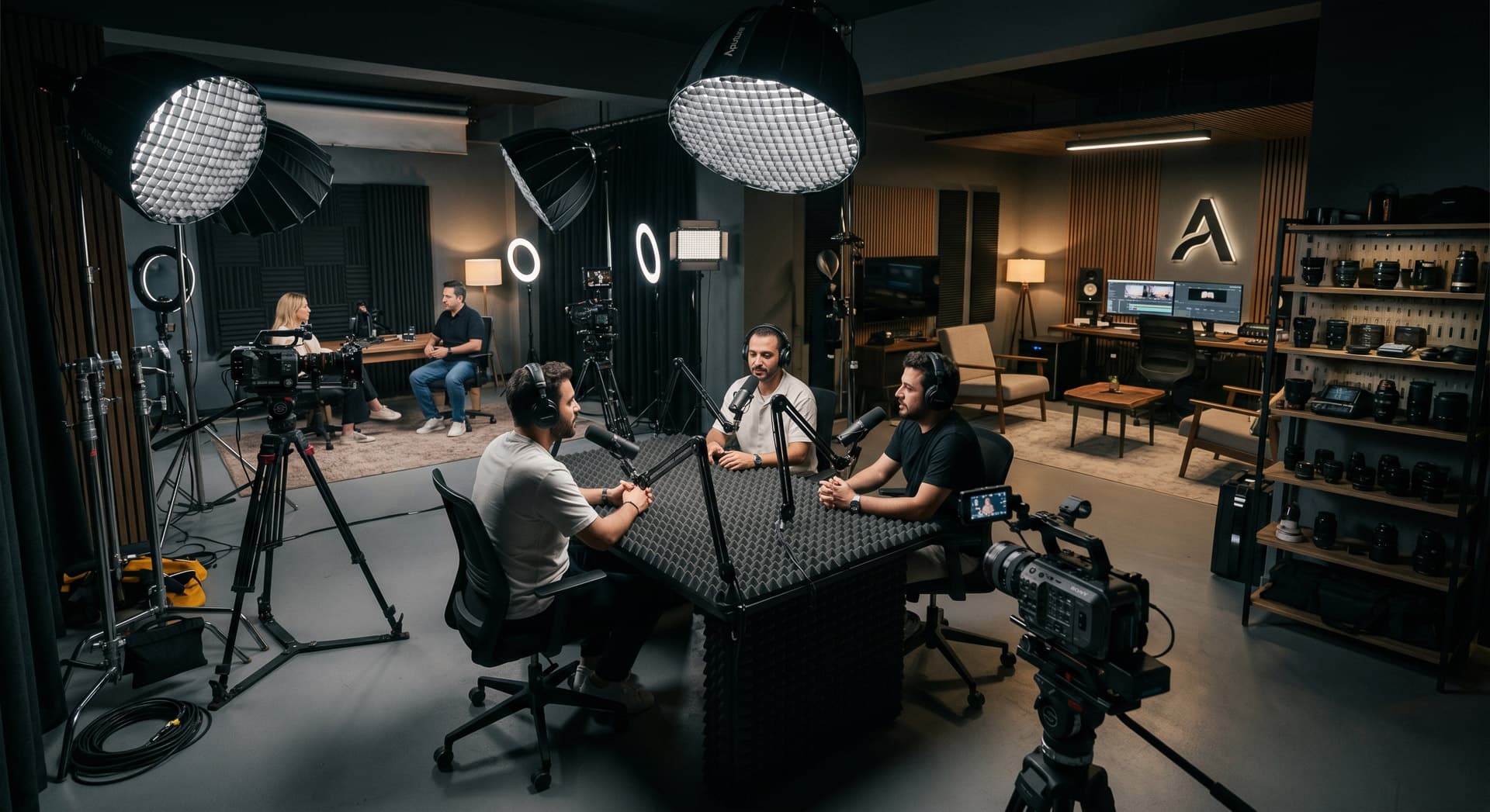 Podcast ve video prodüksiyonu için kurulmuş Antalya medya stüdyosu