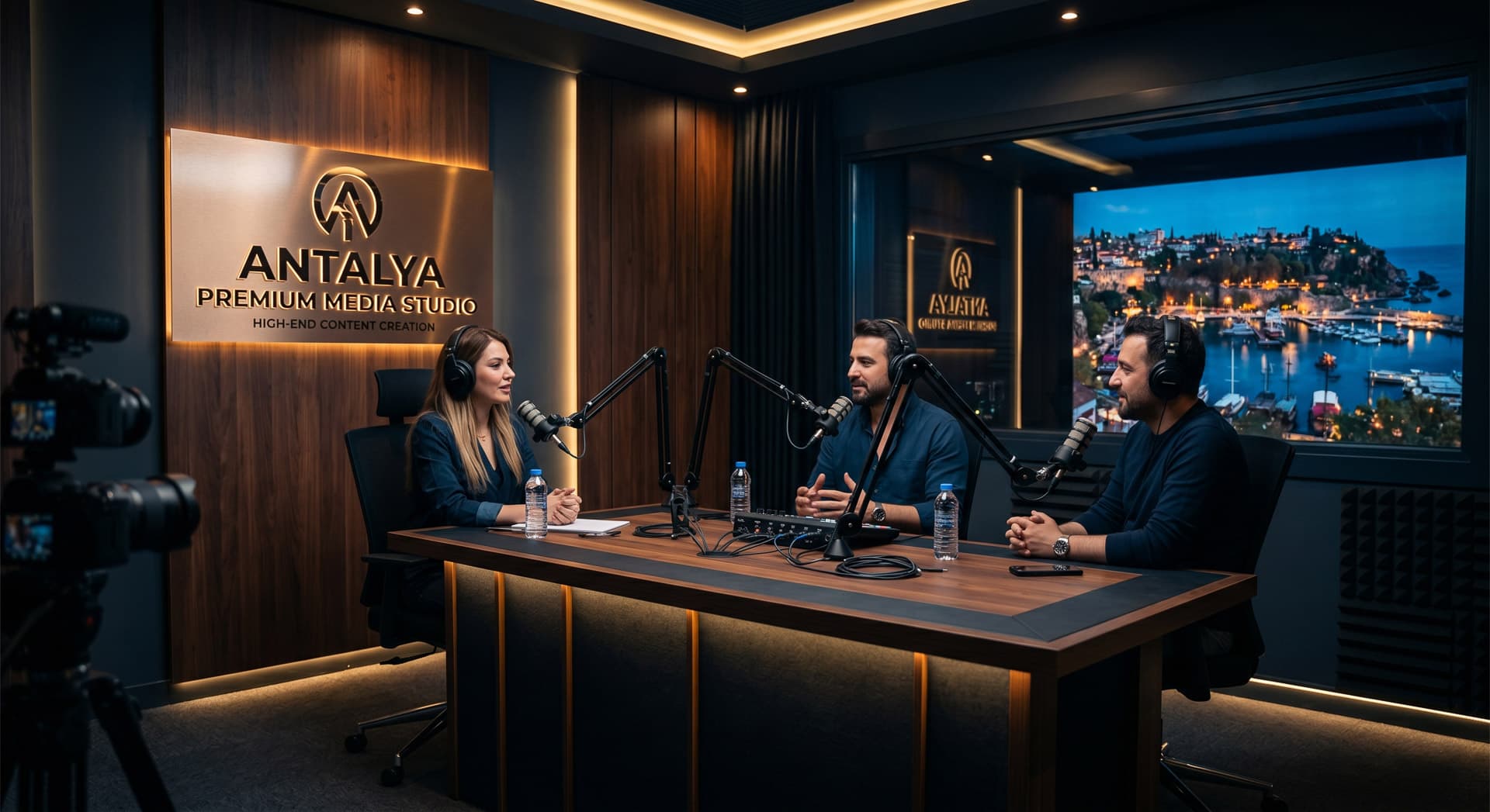 YouTube ve podcast kayıtlarına uygun premium medya stüdyosu